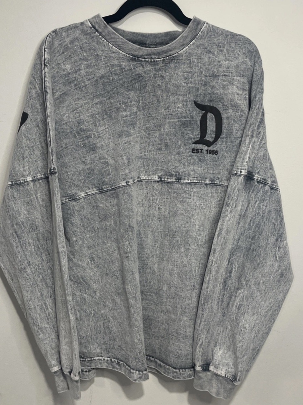 Walt Disney World Disney Parks Spirit Jersey - Acid Wash Long Sleeve Tee -Size L